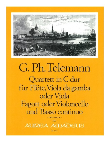 TELEMANN G.P.-Quartett C-Dur (TWV:43/c2) (Partitur/Stimmen)