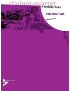 HUDE V.-A Ballad for Ruby para 4 Clarinetes