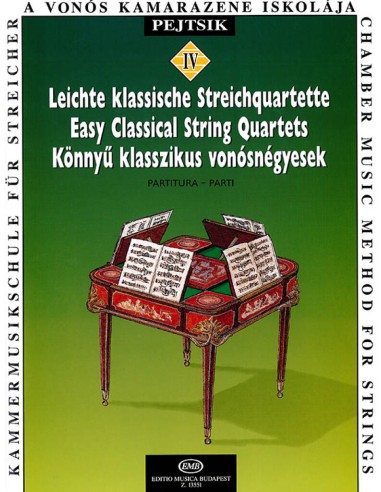PEJTSIK A.-Chamber Music Method for Strings 4th: Easy Classical Quartets (Score and Part