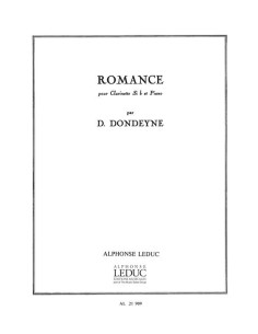 DONDEYNE D.-Romanza per clarinetto e pianoforte