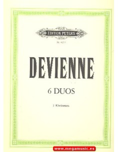 DEVIENNE F.-Duos (6) Op.74 for 2 Clarinets (Kovacs)