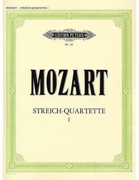 MOZART W.A.-Complete Quartets Vol.1 for String Quartet (Moser/Becker)