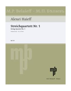 HAIEFF A.-Quartet No. 1 for String Quartet (Parts)