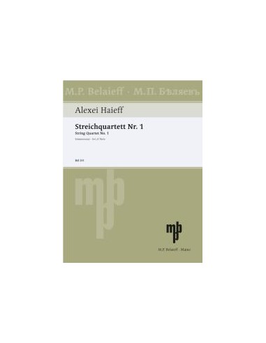 HAIEFF A.-Quartet No. 1 for String Quartet (Parts)
