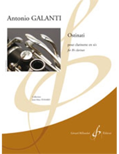 GALANTI A.-Ostinati pour clarinette