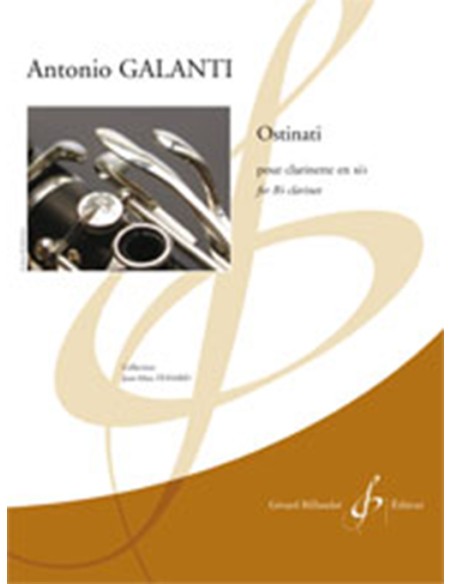 GALANTI A.-Ostinati pour clarinette
