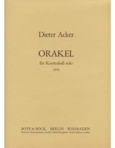 ACKER D.-Orakel pour contrebasse