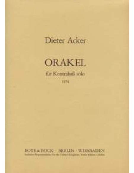 ACKER D.-Orakel pour contrebasse