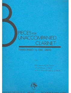 BACH J.S.-Pieces (3) pour clarinette (Simon)