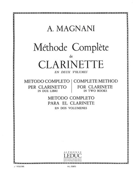 MAGNANI A.-Methode Complete Vol.2 pour clarinette