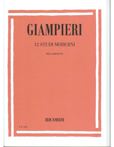 GIAMPIERI A.-Moderne Studien (12) für Klarinette