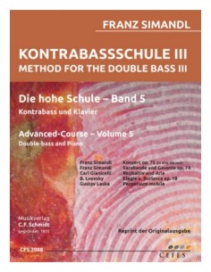 SIMANDL F.-Die Hohe Schule Vol.5 for Double Bass