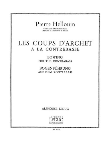 HELLOUIN P.-Les Coups d'Archet für Kontrabass