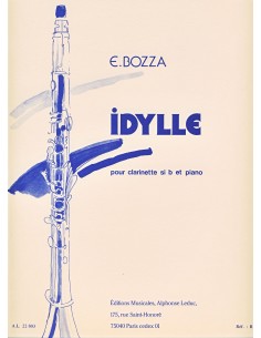 BOZZA E.-Idylle pour clarinette et piano