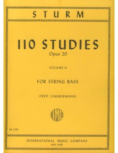 STURM W.-Estudios (110) Op.20 Vol.2 para Contrabajo (Zimmermann)