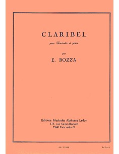 BOZZA E.-Claribel per Clarinetto e Pianoforte