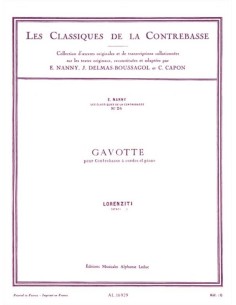 LORENZITI J.A.-Gavotte per contrabbasso