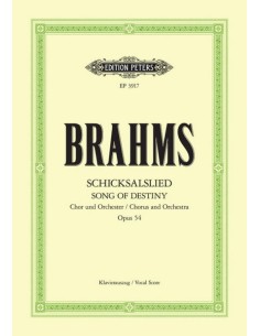 BRAHMS J.-Schicksalslied Op.54 (Song from the Salice) for Mixed Choir and Piano