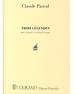 PASCAL C.-Legendes (3) per clarinetto e pianoforte