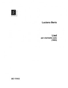 BERIO L.-Lied (1983) pour clarinette