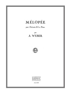 WEBER A.-Melopee per clarinetto e pianoforte
