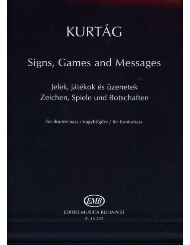 KURTAG G.-Insegne, giochi e messaggi per contrabbasso