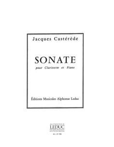 CASTEREDE J.-Sonate pour clarinette et piano