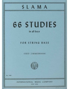 SLAMA A.-Estudios Basicos (66) en todos los Tonos para Contrabajo (Zimmermann)
