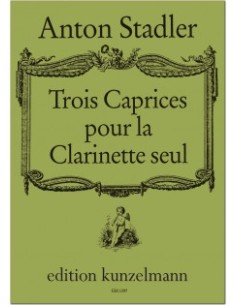 STADLER A.-Caprichos (3) for Clarinet