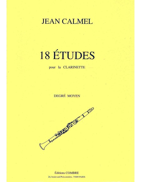 CALMEL J.-Studies (18) for Clarinet