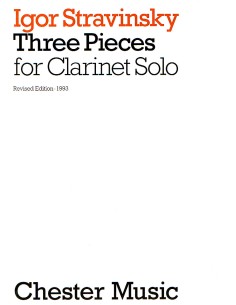 STRAVINSKY I.-Pieces (3) for Clarinet
