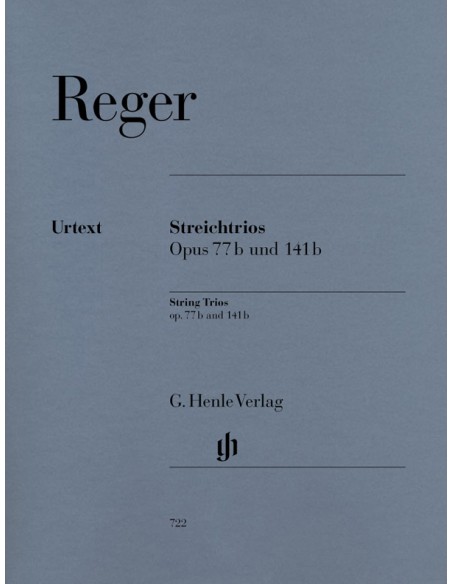 REGER M.-String Trios Op.77b and Op.141b (Urtext)