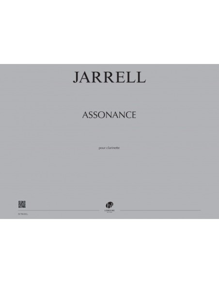 JARRELL M.-Assonance pour clarinette