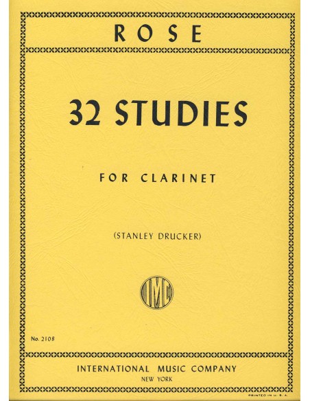 Studi di ROSE C.-Ferling (32) per clarinetto (Drucker)