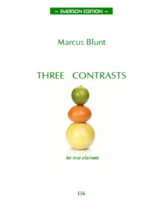 BLUNT M.-Three Contrasts (2014) for 2 Clarinets