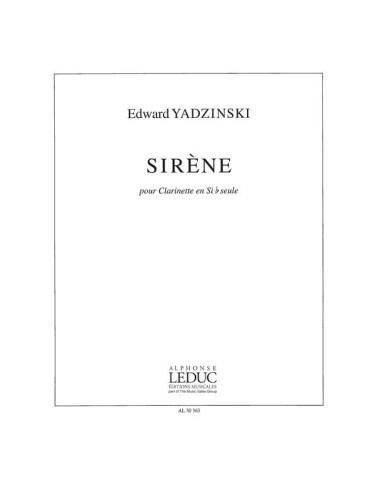 YADZINSKI E.-Clarinetto Sirene