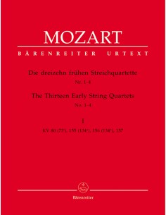 MOZART W.A.-Quartetti d'archi Vol.1: (K.80, 155, 156 e 157) per 2 Violini, Viola, Violoncello (Ur