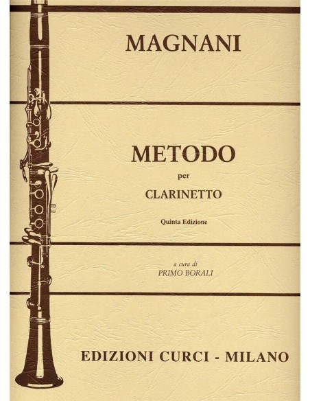 MAGNANI A.-Méthode pour clarinette (Rev.Borali)