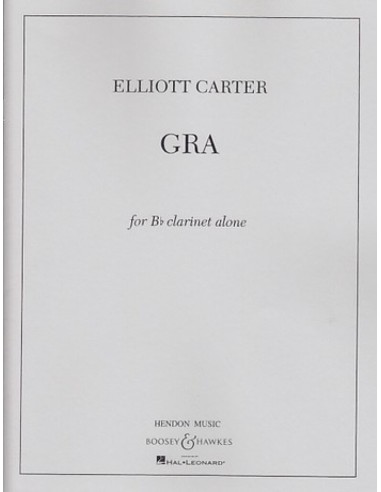 CARTER E.-Gra pour clarinette