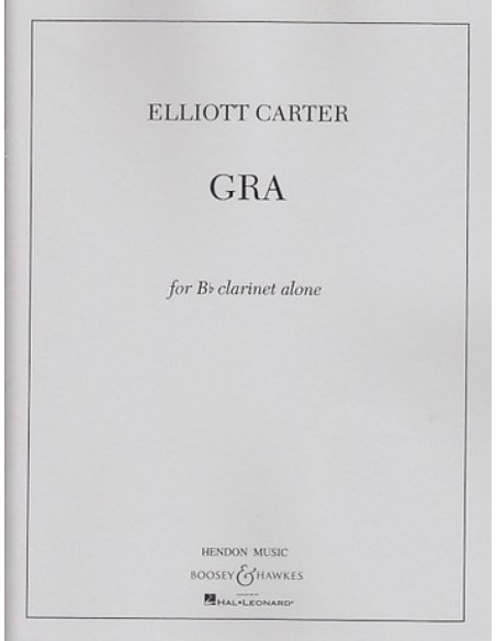 CARTER E.-Gra pour clarinette