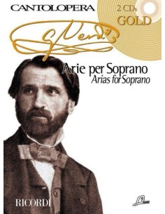 VERDI G.-Arie per soprano (Col. Cantolopera Gold) per soprano e pianoforte (Inc.CD)