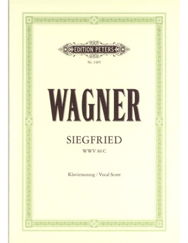 WAGNER R.-Siegfried (Siegfried) per voce e pianoforte