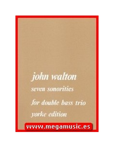 WALTON J.-Sonorities (7) for 3 Double Basses