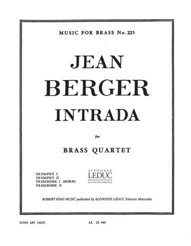 BERGER A.-Intrada für Blechbläserquartett (Partitur/Stimmen)