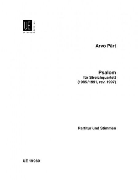 PART A.-Psalom for String Quartet (Score and Parts)