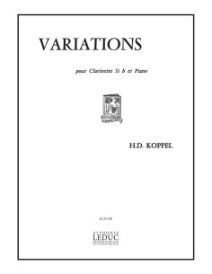 KOPPEL H.D.-Variations for Clarinet and Piano