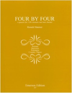 HANMER R.-Four by Four for 4 Clarinets