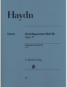 HAYDN J.-String Quartets Vol. 3rd: Op.17 (Parts) (Urtext)