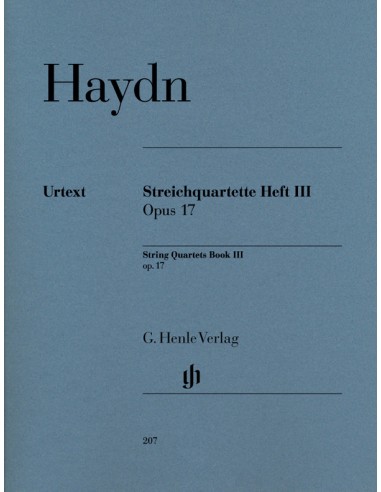HAYDN J.-String Quartets Vol. 3rd: Op.17 (Parts) (Urtext)