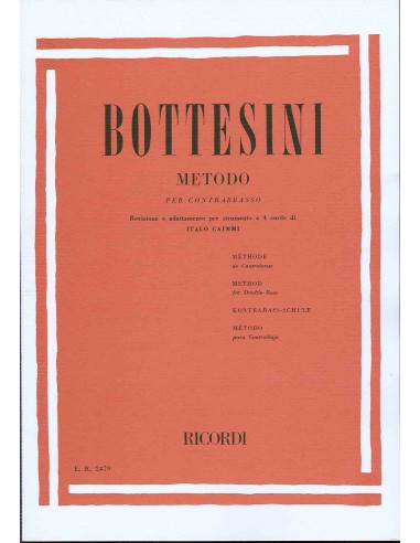 BOTTESINI P.-Metodo per contrabbasso (Caimmi)